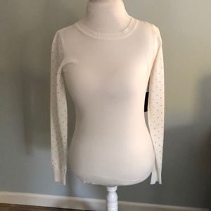 NWT -White long sleeve sweater